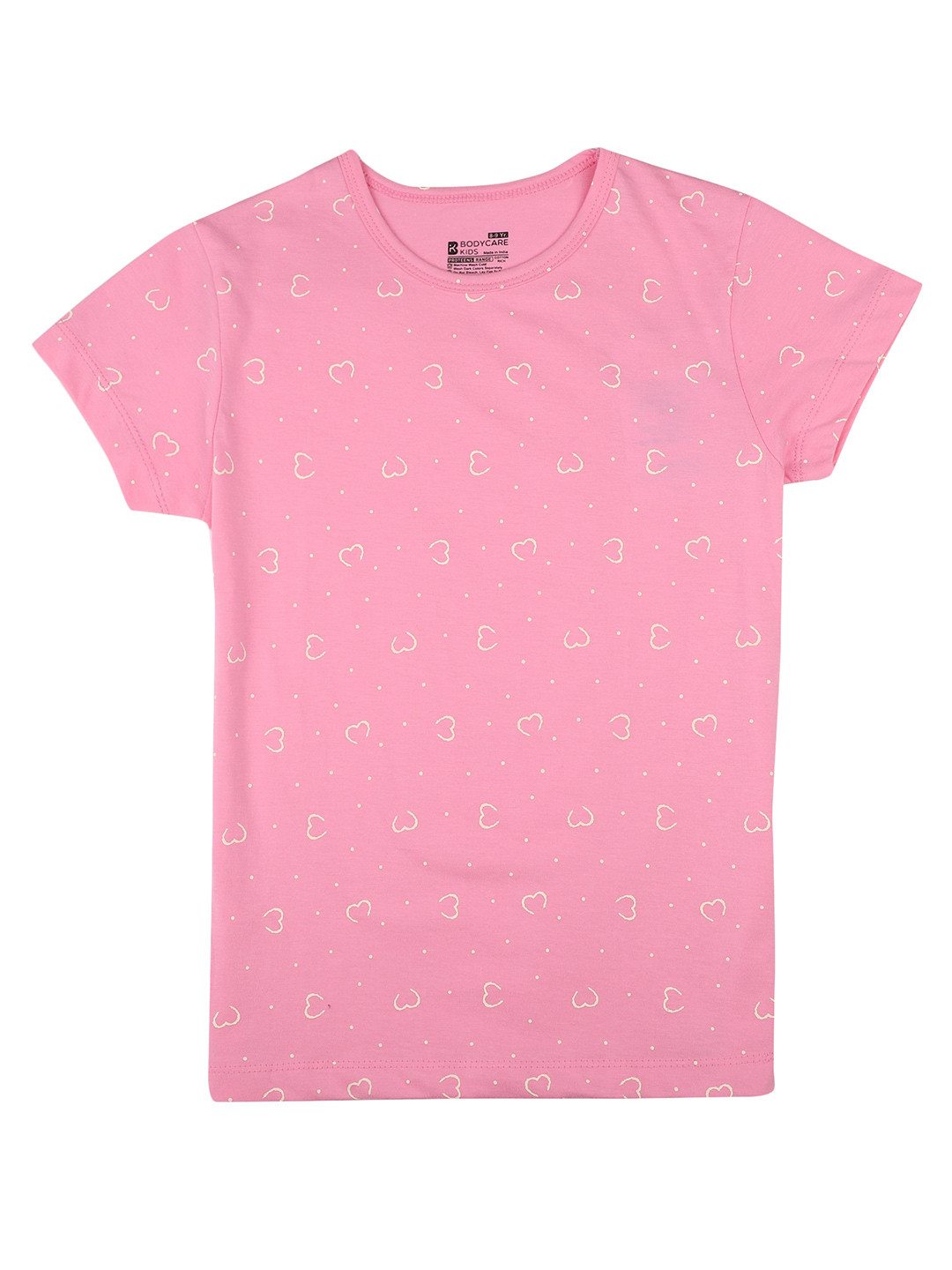 PROTEENS Girls Conversational Printed Short Sleeve Cotton T-shirt
