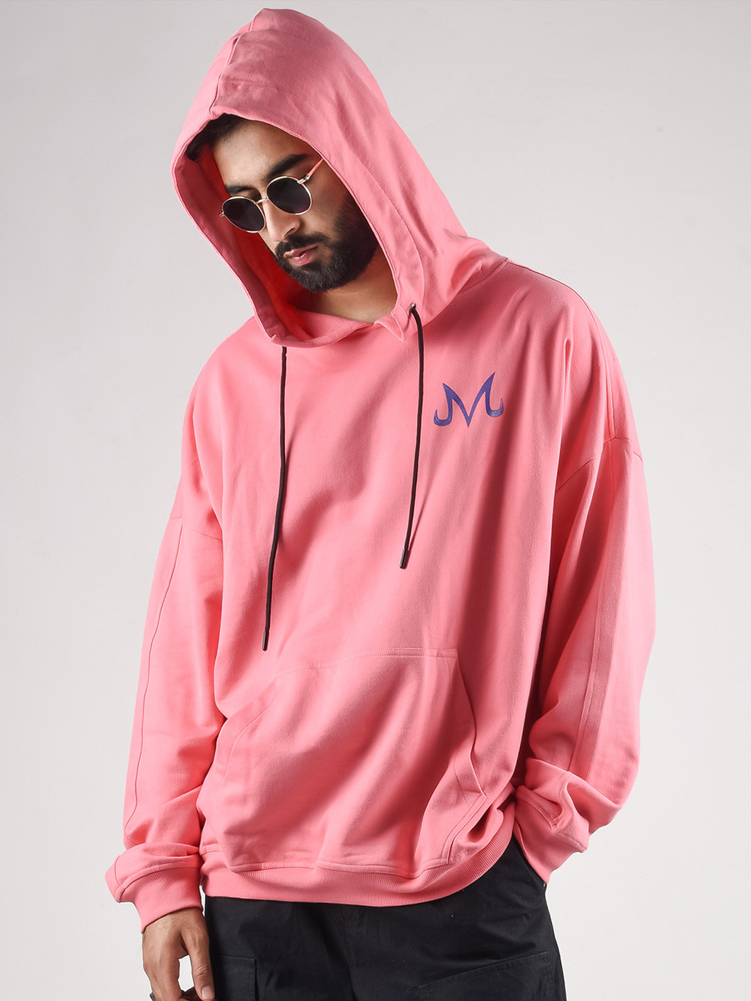 COMICSENSE Men Anime Dragon Ball Z Badman Printed Hooded Pullover Sweatshirt