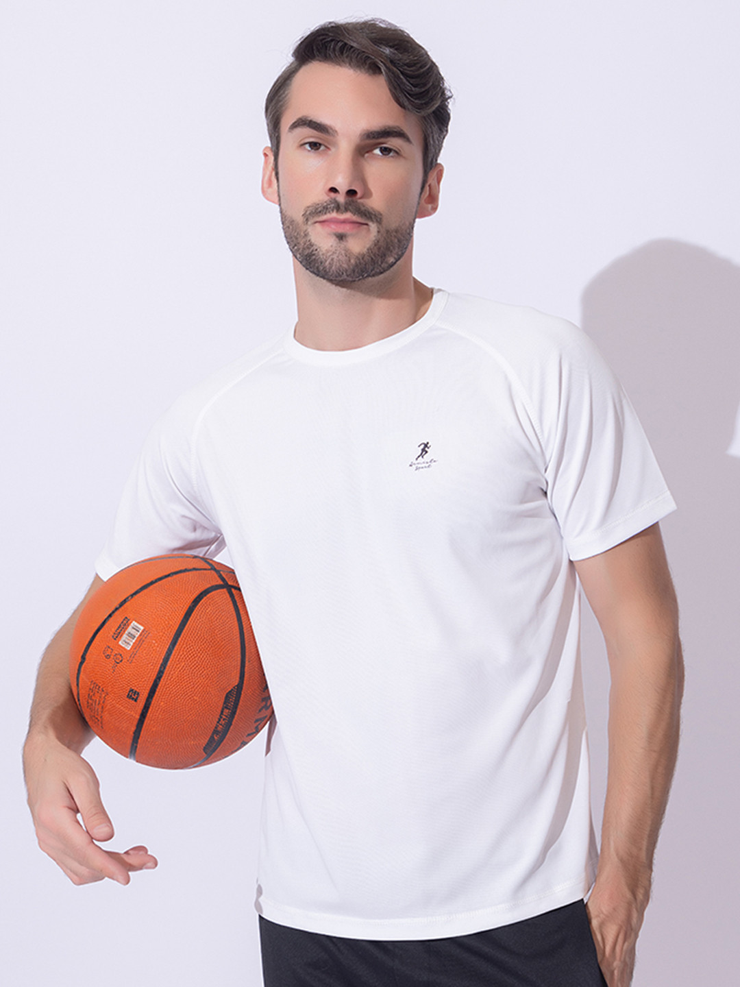 ARMISTO Men Knitted Pique Round Neck Dri-FIT T-shirt