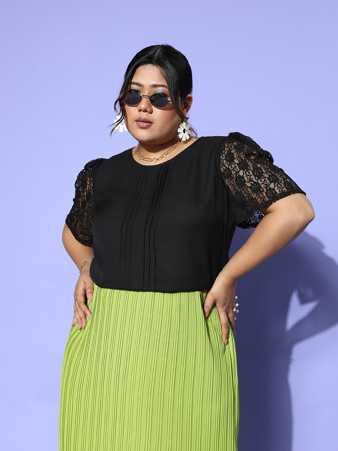 CURVE BY KASSUALLY Plus Size Solid Top