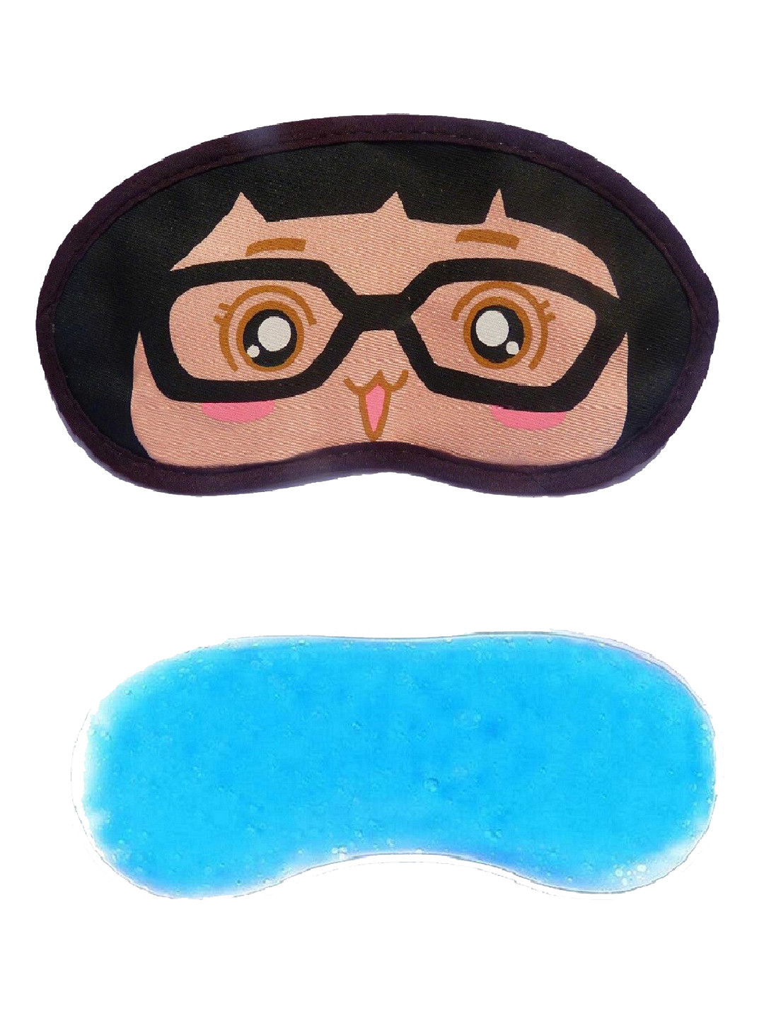 JENNA Brown Girl Specks Cute Sleeping Eye Mask With Ice Gel