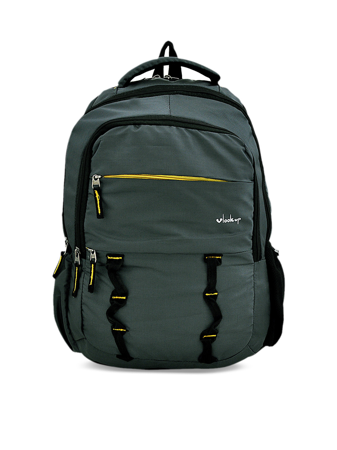 yelloe Unisex Grey Solid Laptop Backpack