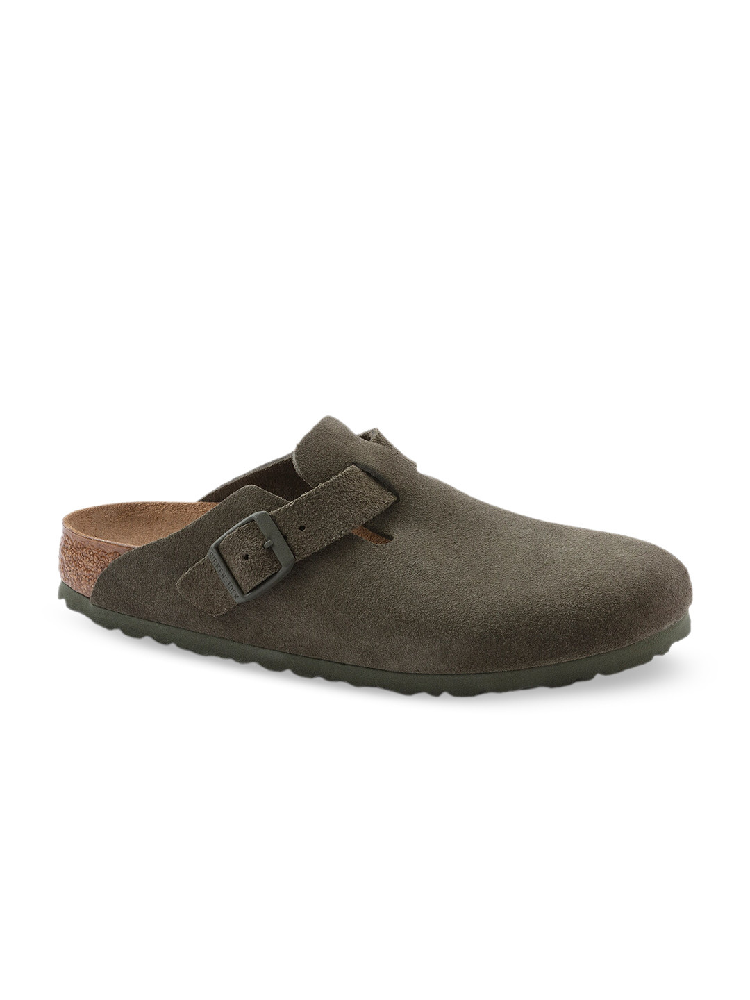 Birkenstock Boston Thyme Regular Width Suede Leather Clogs