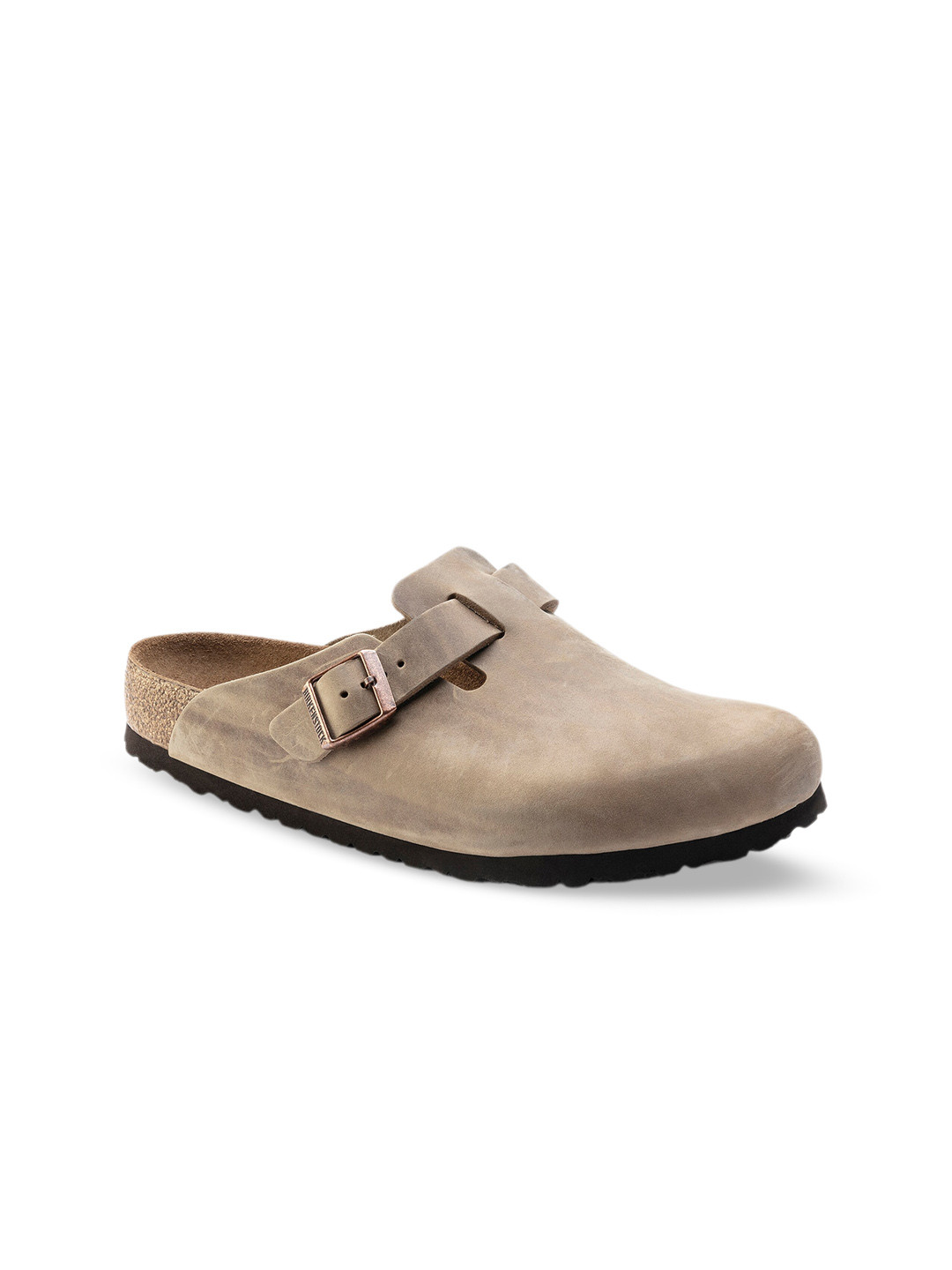 Birkenstock Boston Soft Footbed Tobacco Brown Narrow Width Oiled Leather Clogs