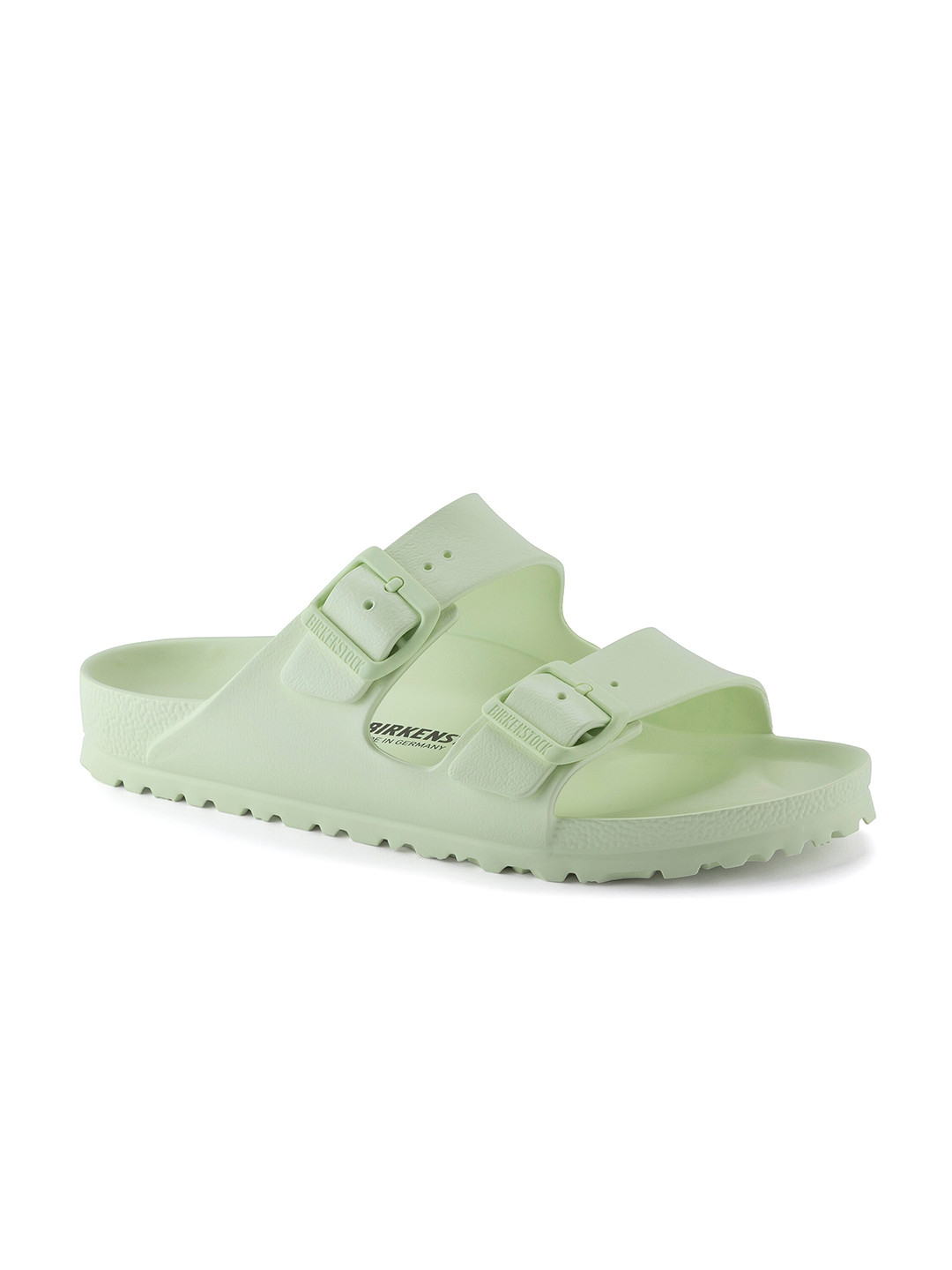 Birkenstock Arizona Essentials Faded Lime Narrow Width Eva Beach Sandals