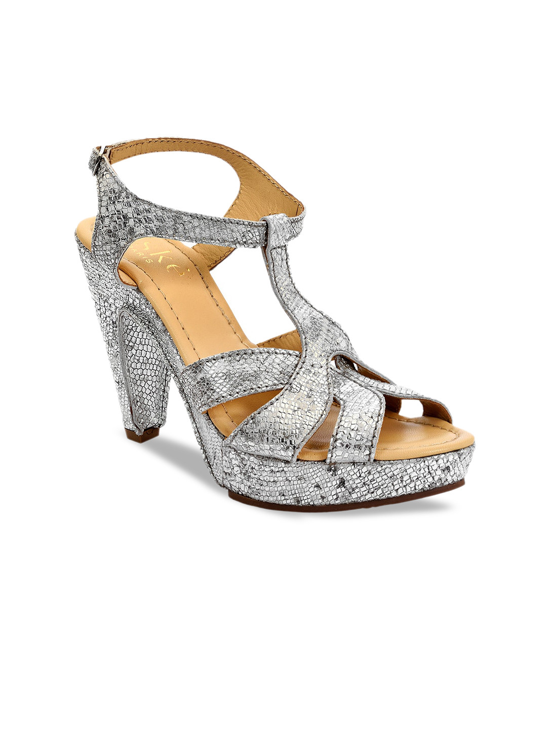 Eske Textured Leather High-Top Heels