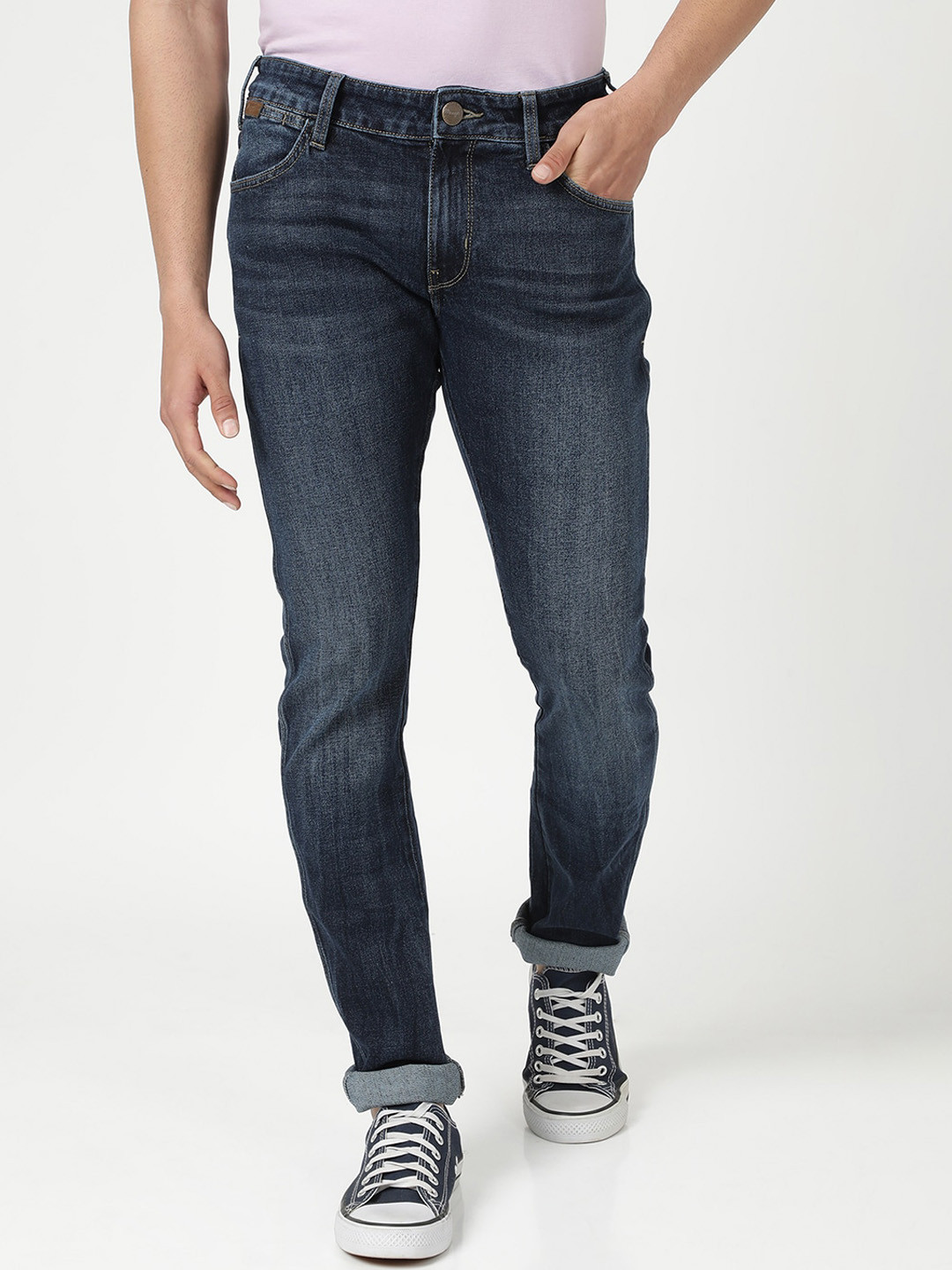 Wrangler Men Vegas Skinny Fit Light Fade Stretchable Jeans