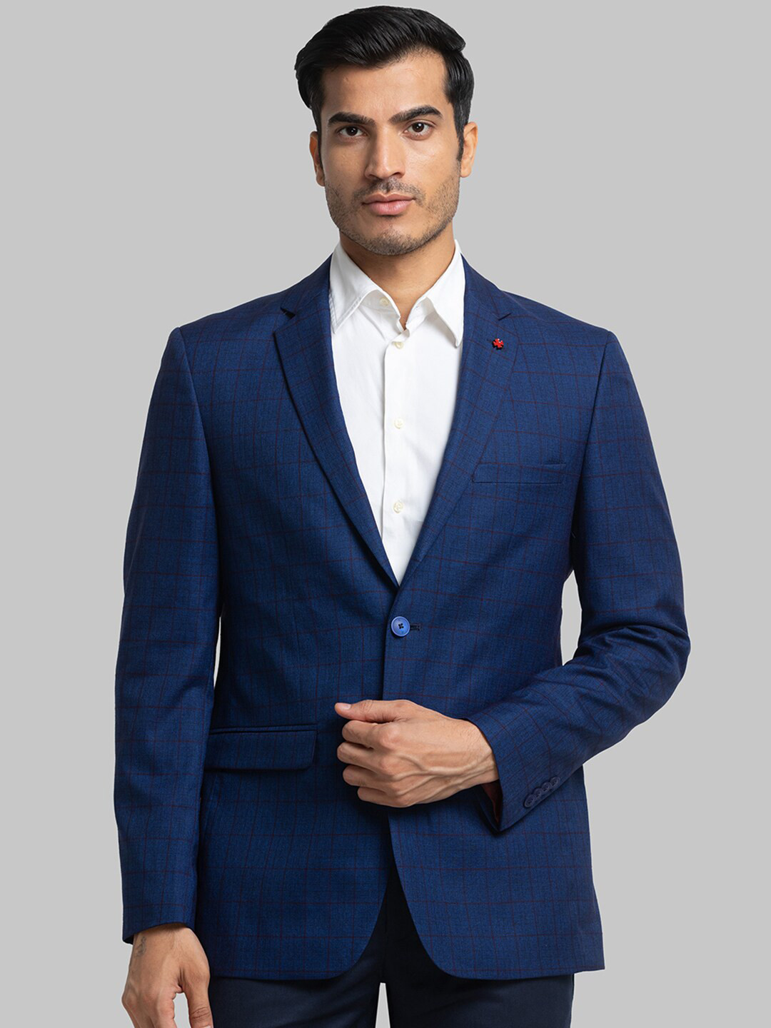 Raymond Men Checked Single Breasted Blazers