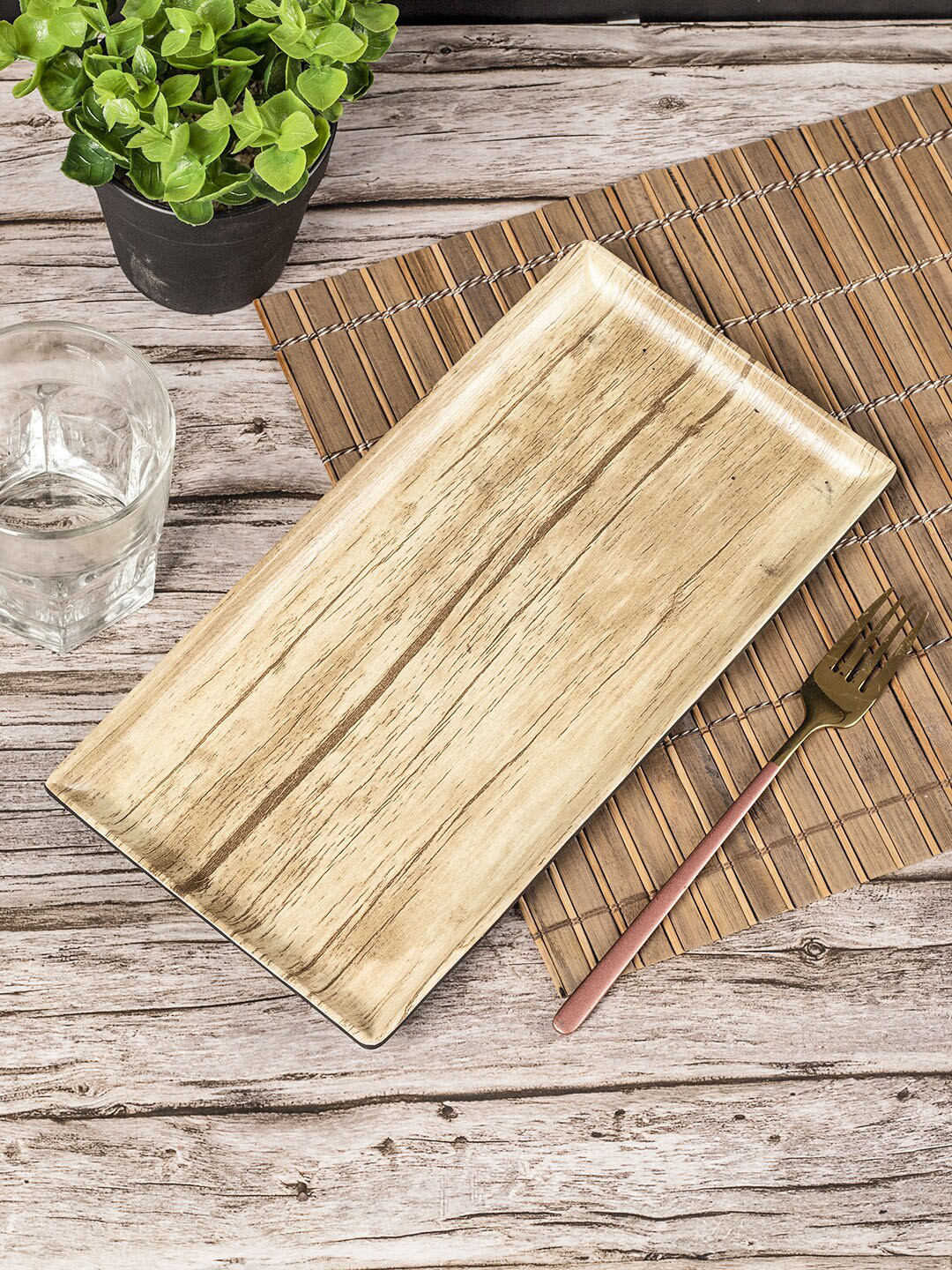 MARKET99 Beige Textured Serving Platter