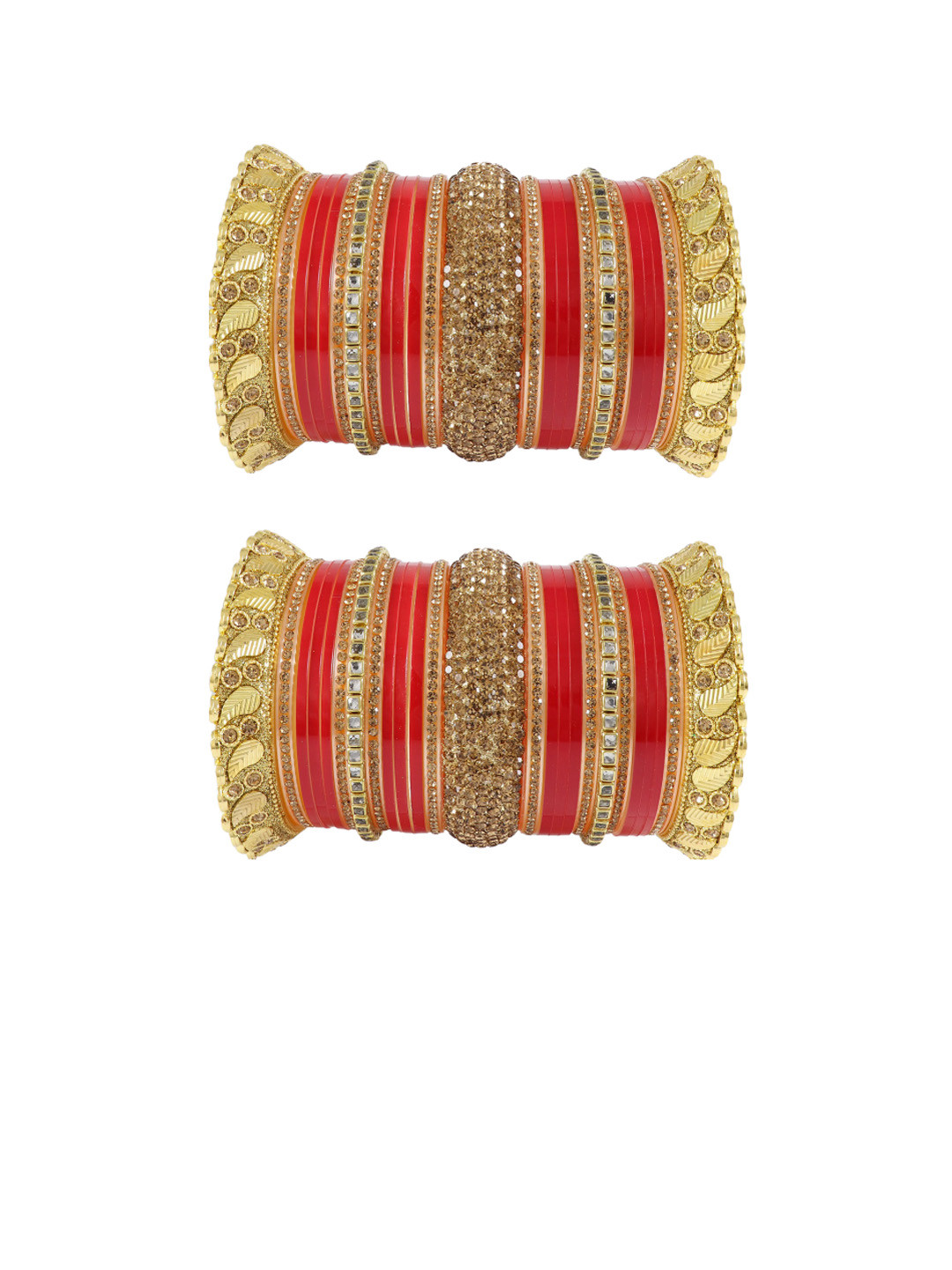 NMII Set of 50 Stone-Studded Acrylic Bride Bangle