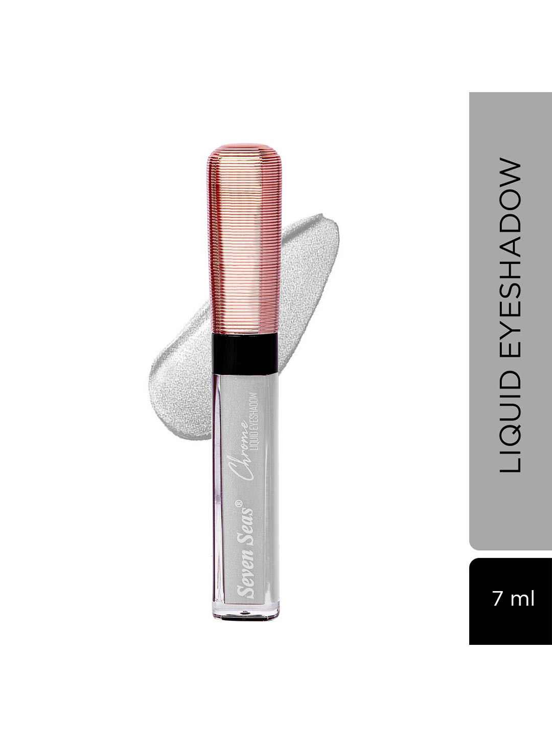 Seven Seas Chrome Long Lasting & Smudge-Proof Liquid Eyeshadow 7 ml - Silver Grey 101