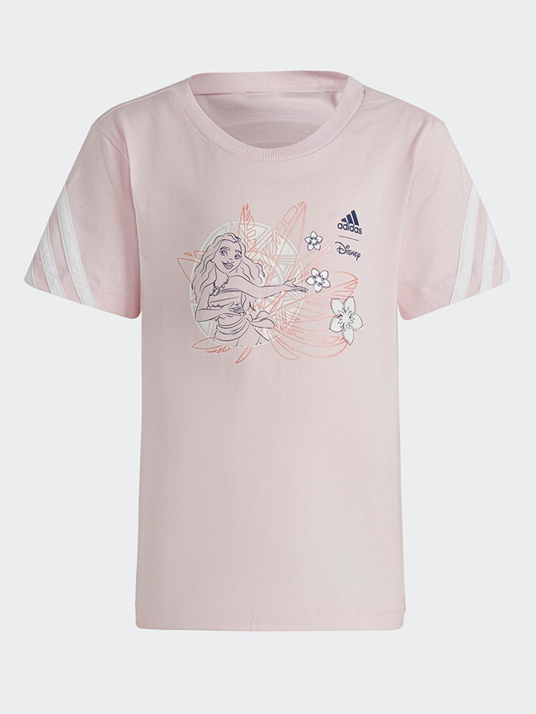 ADIDAS Girls MNA Disney Princess Printed Pure Cotton T-shirt