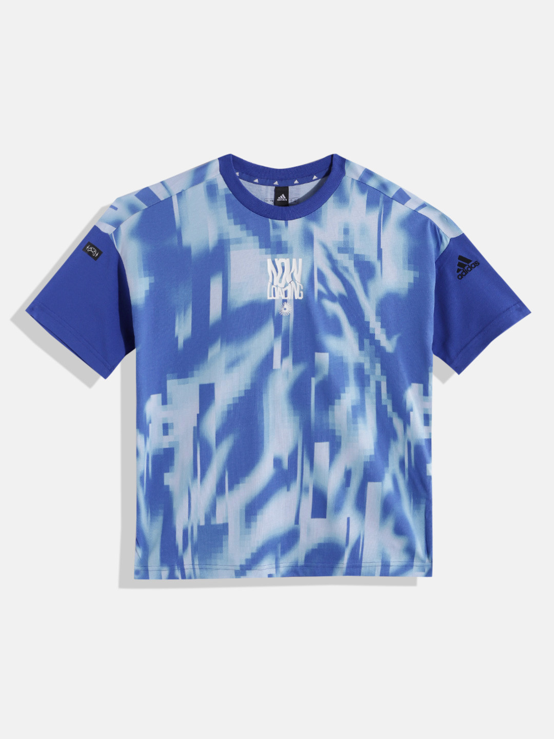 ADIDAS Kids Pure Cotton Abstract Print Arkd3 Tee Oversized T-shirt