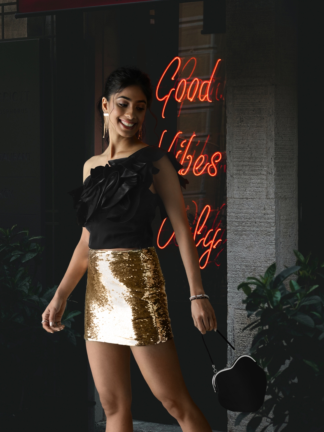 Sequin skirt forever 21 outlet india