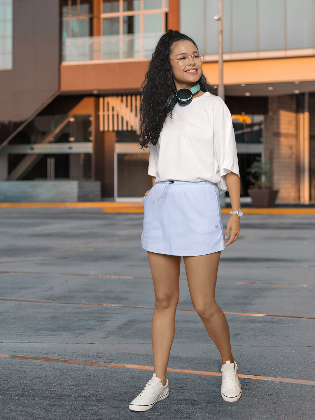 FOREVER 21 Women Straight Mini Skirt With Two Pockets