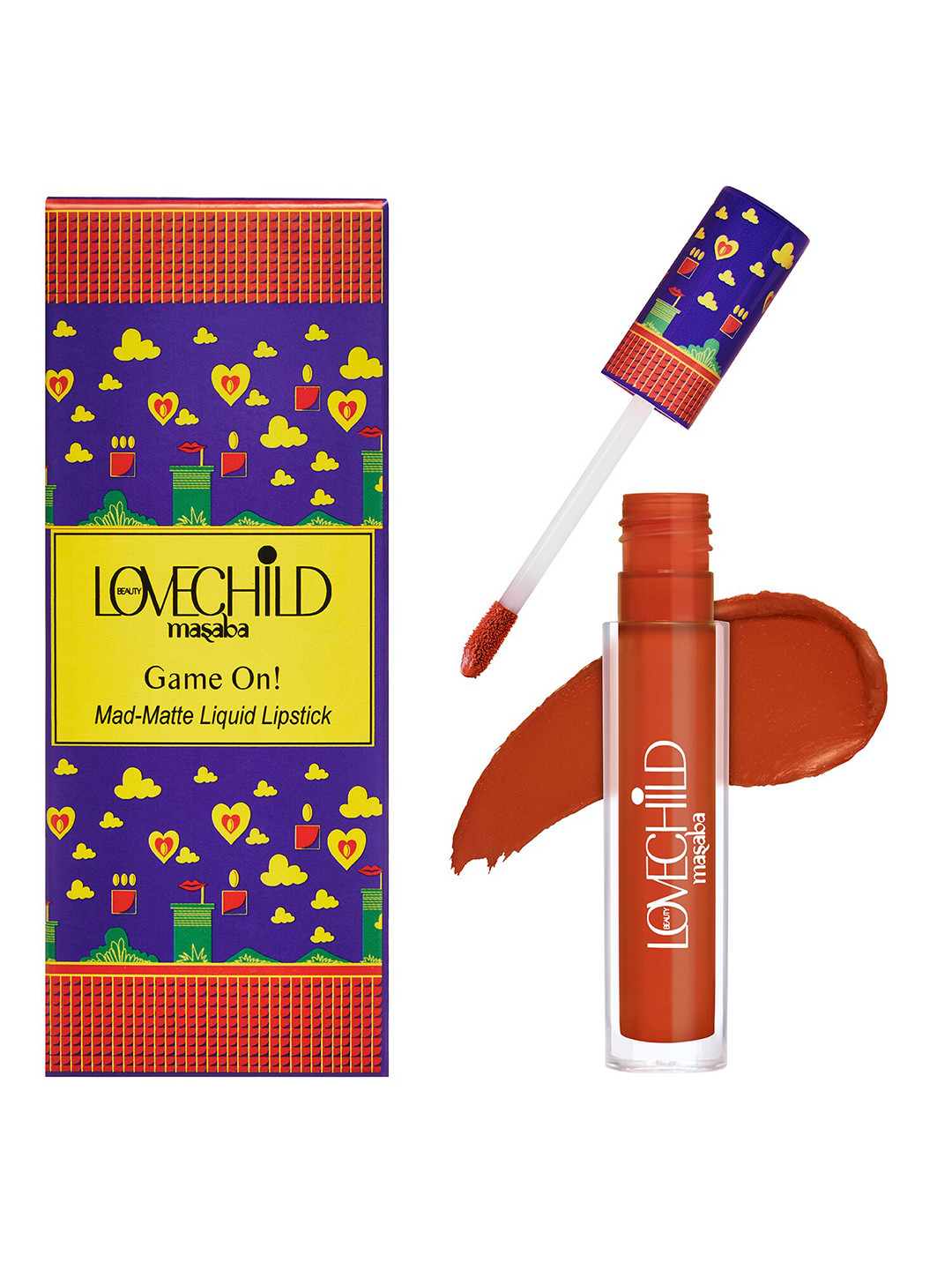 Lovechild Masaba Game On Mad Matte Long Lasting Liquid Lipstick 5ml - Bonus 07
