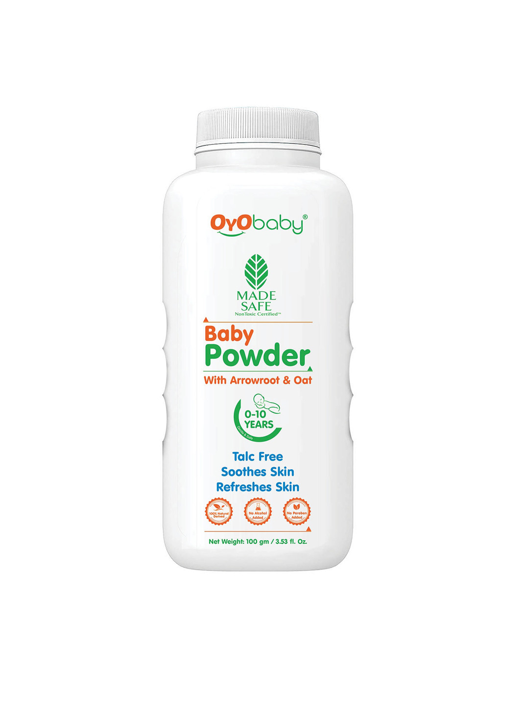 OyO Baby Infants Talc-Free Natural Baby Powder 100 g