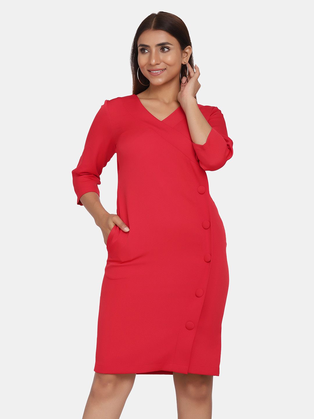 PowerSutra V-Neck Sheath Dress