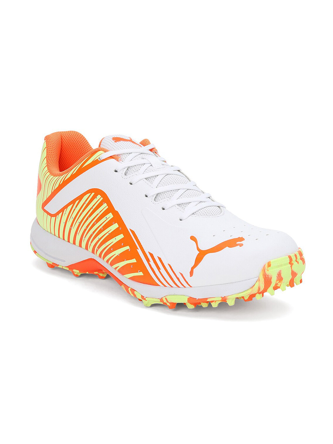 Puma Men 22 FH Rubber Self-Design Cricket Sports Shoes