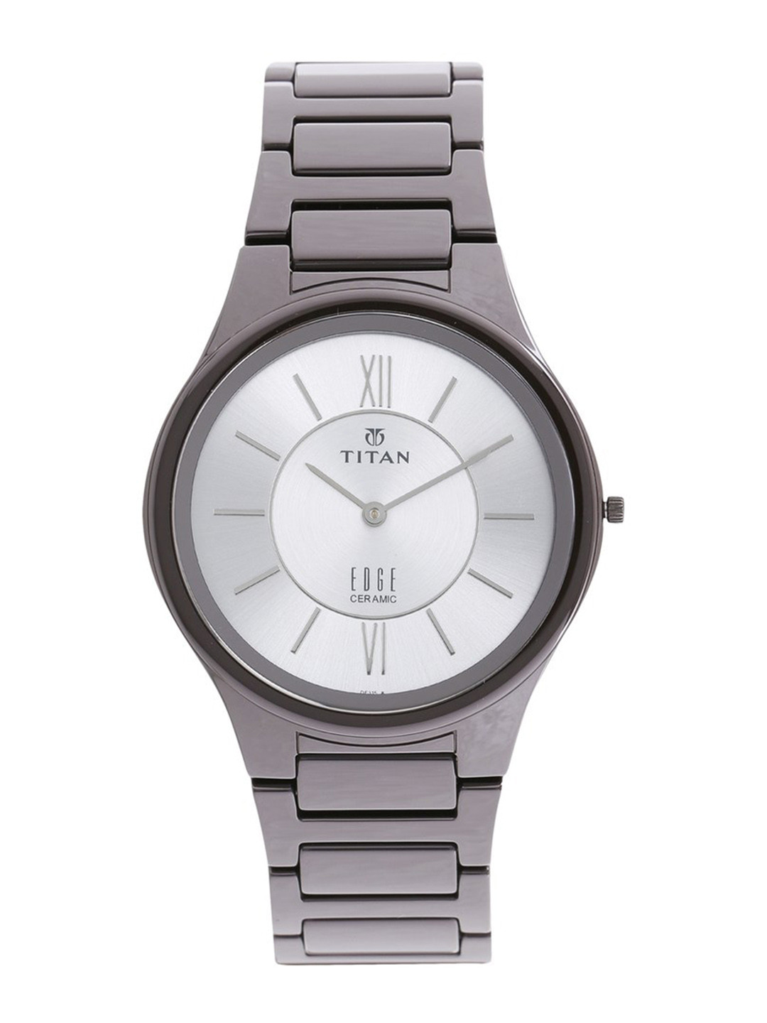 Titan Men Dial & Ceramic Bracelet Style Straps Analogue Watch NQ1696QC02