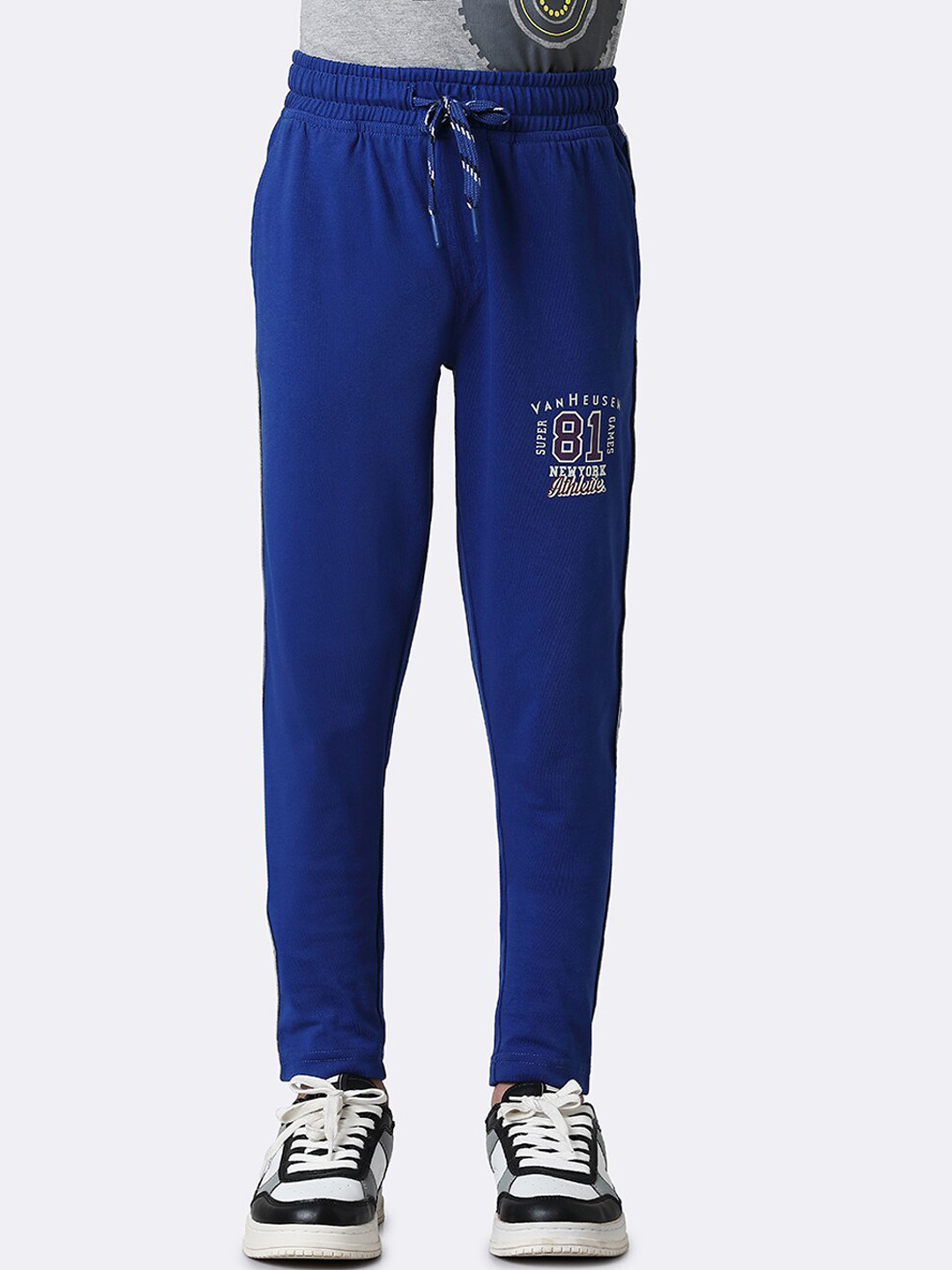 Van Heusen Boys Printed Cotton Smart Tech Easy Stain Release Track Pants