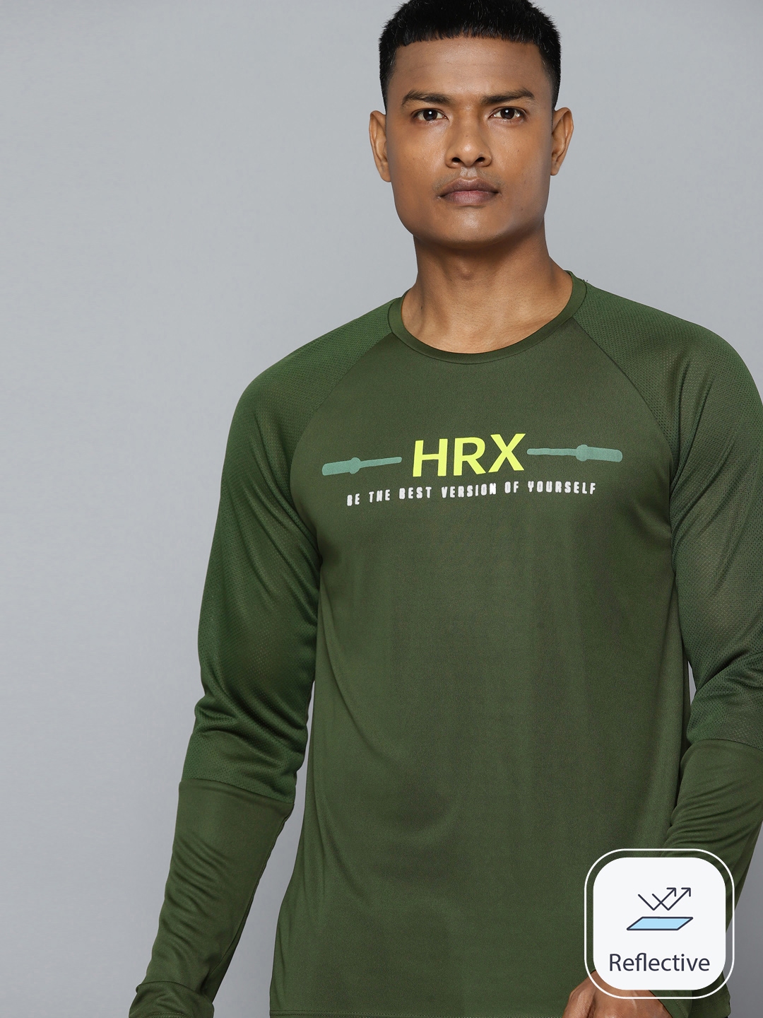 Buy by Hrithik Roshan Men Olive Green RAPID-DRY Track Pants online |  Looksgud.in
