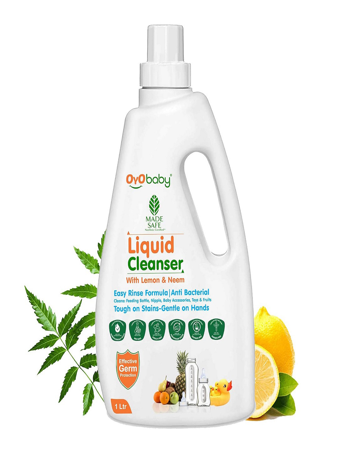 OyO Baby Kids Gentle Sustainable Lemon Plant Based Laundry Detergent - 500ml
