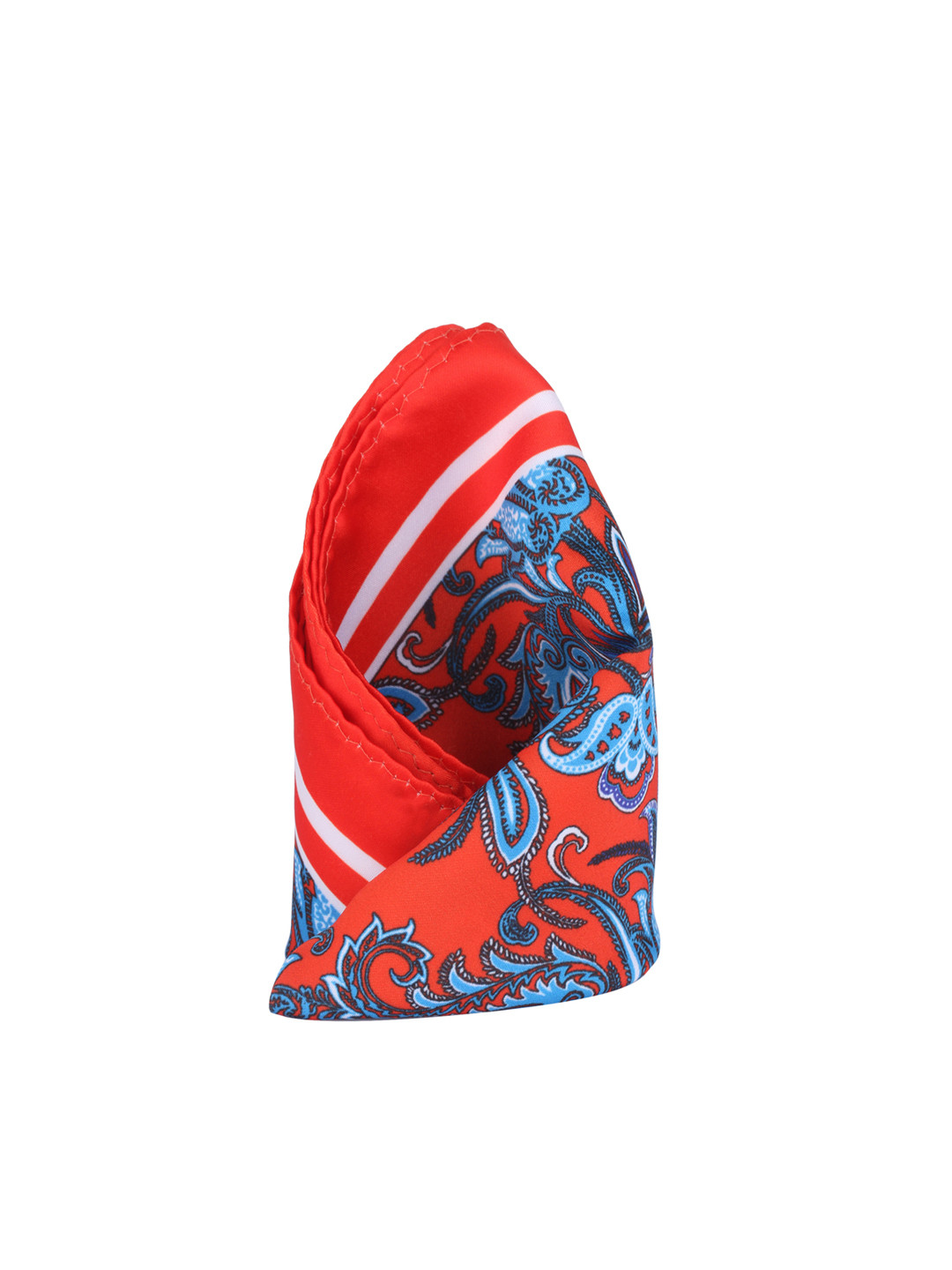 Alvaro Castagnino Red & Blue Printed Pocket Square