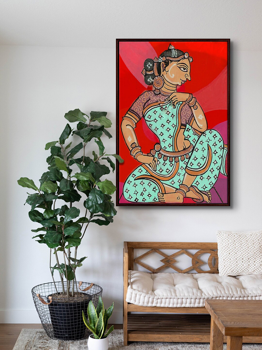 999Store Lady Dancer Canvas Wall Rectangle Paintings Wall Art - 24 x 16In