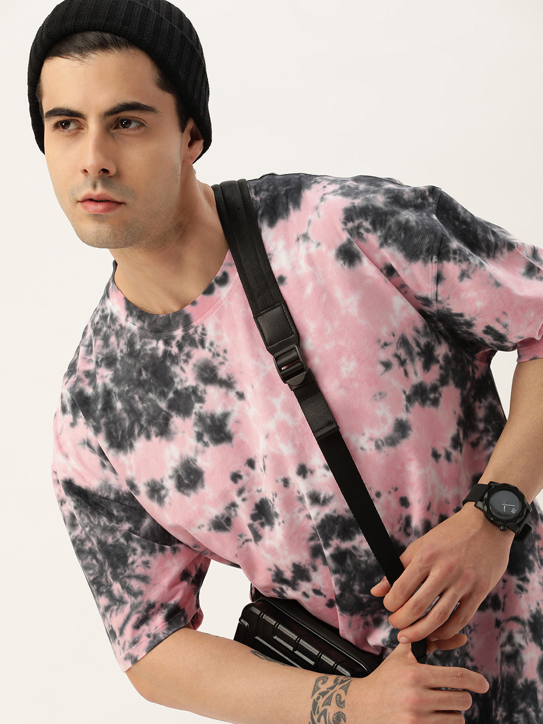 Kook N Keech Tie and Dye Dyed Pure Cotton Loose T-shirt