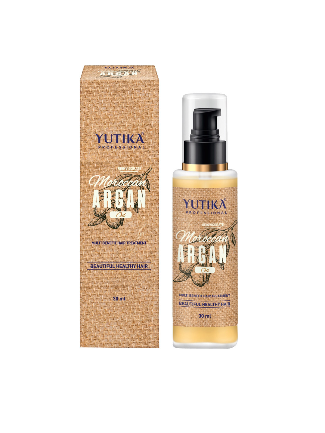 YUTIKA Reinvigorate Moroccan Argan Hair Oil - 30ml