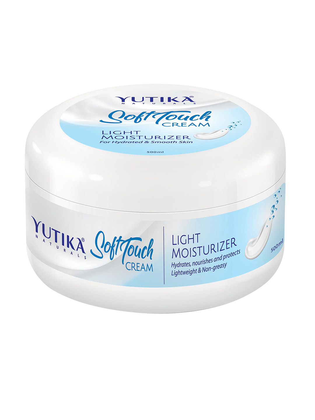 YUTIKA Naturals Soft Touch Light Moisturizer Cream with Vitamin E & Shea Butter - 500 g