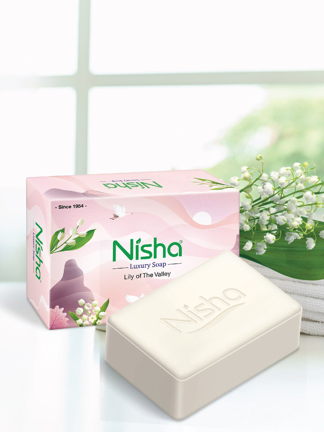 Nisha Luxury Set Of 9 Lily of The Valley Soap Bar 100 g Each