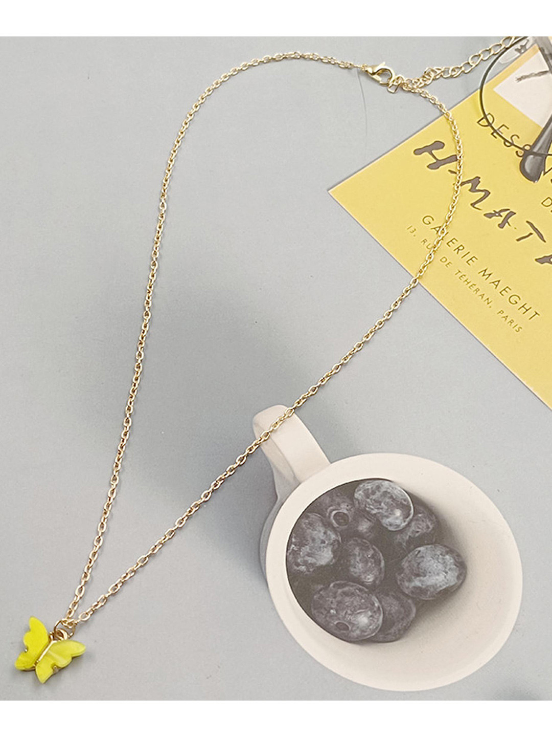 Pinapes Gold-Plated Butterfly Necklace