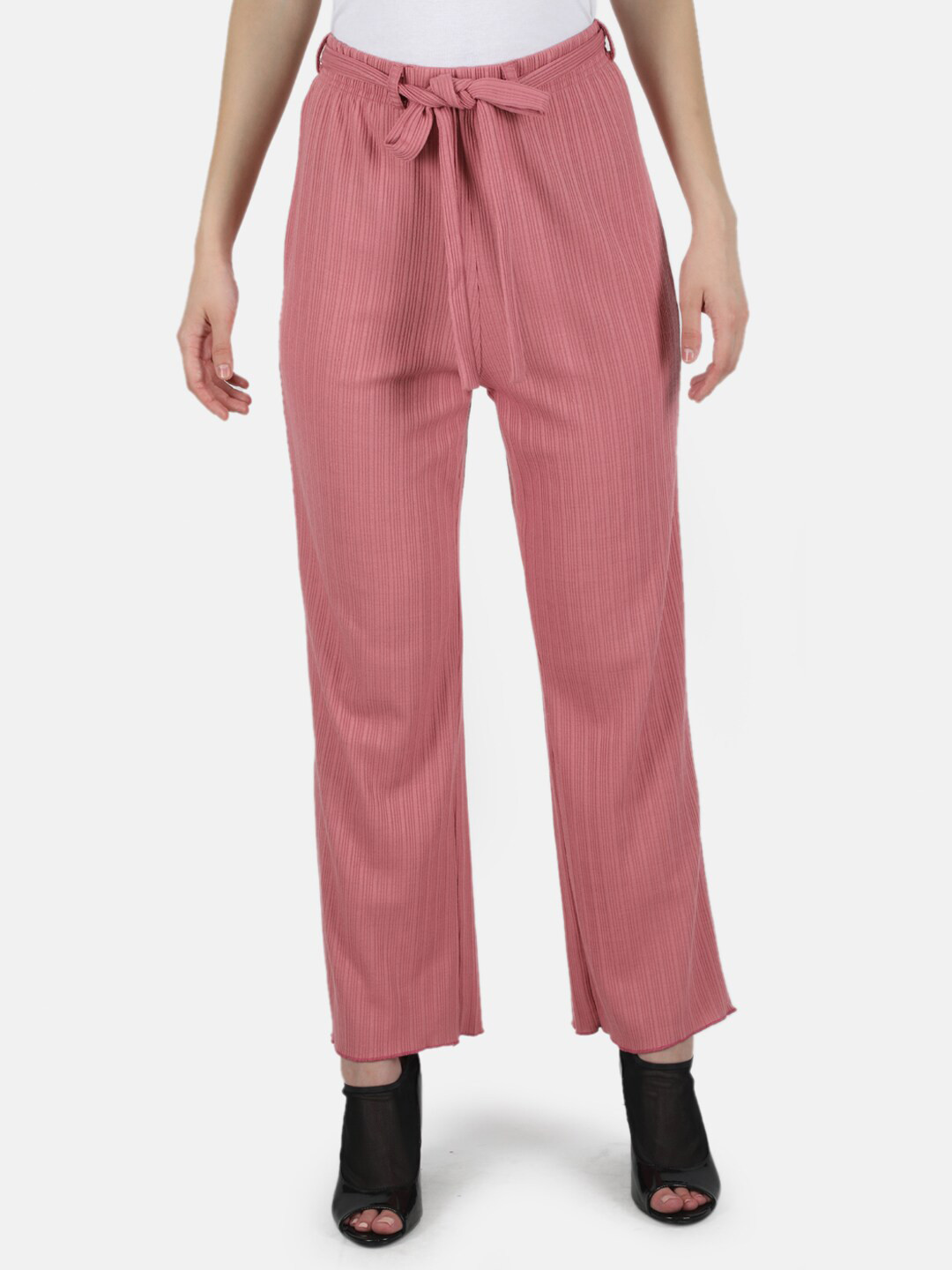 Monte Carlo Women Knitted Wide Leg Palazzos