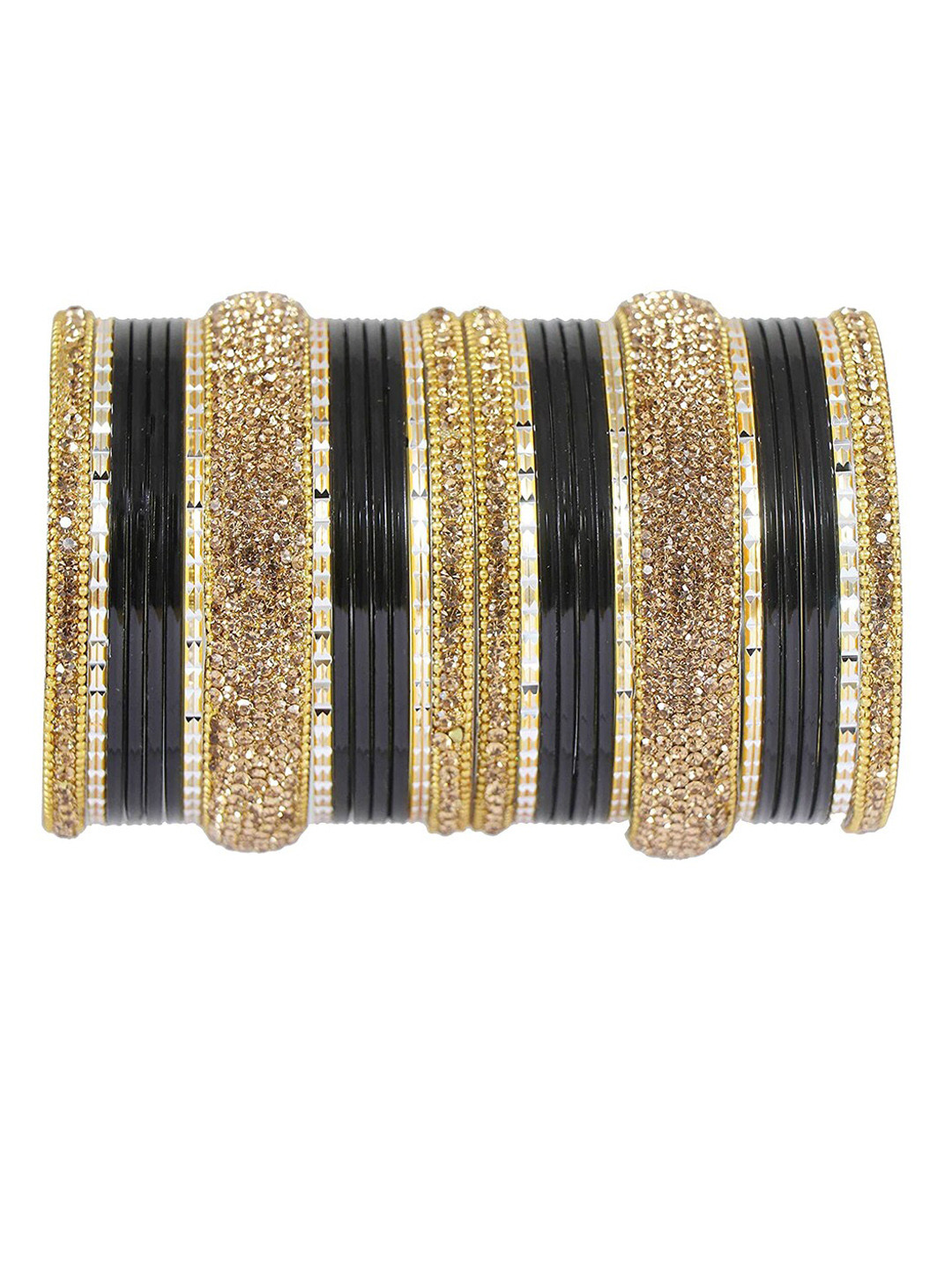 NMII Set Of 30 Cubic Zirconia-Studded Bangle Set