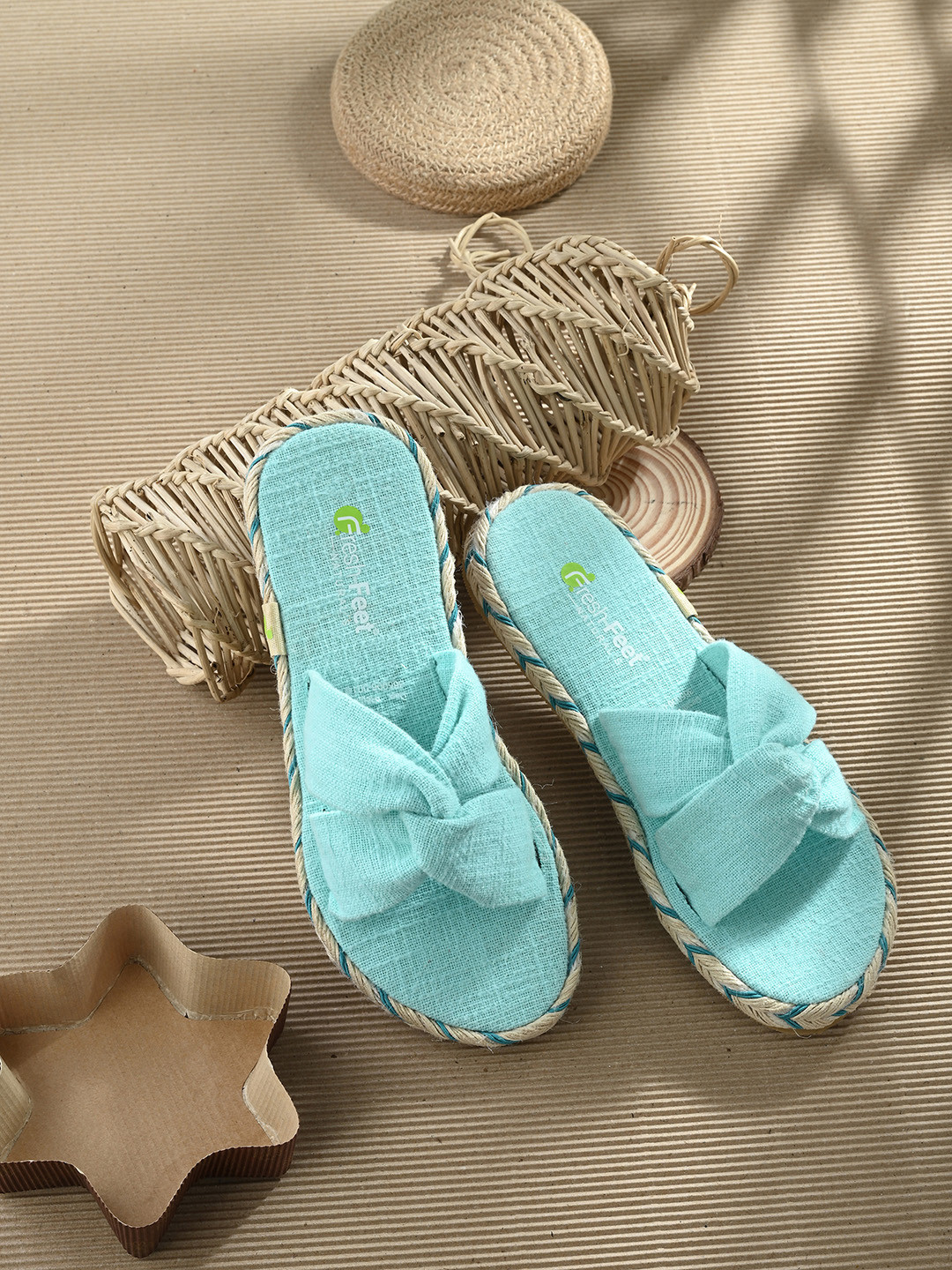 FRESH 1947 FEET Women Open Toe Flats With Bows