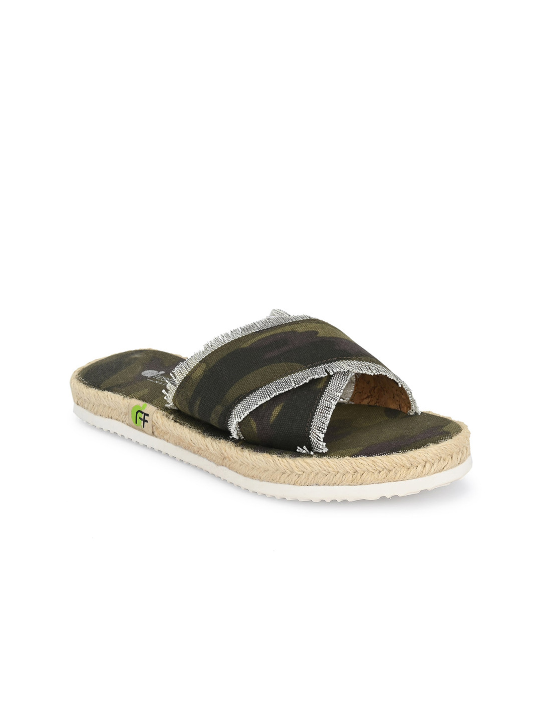 FRESH 1947 FEET Women Printed Yoga Mat Open Toe Flats