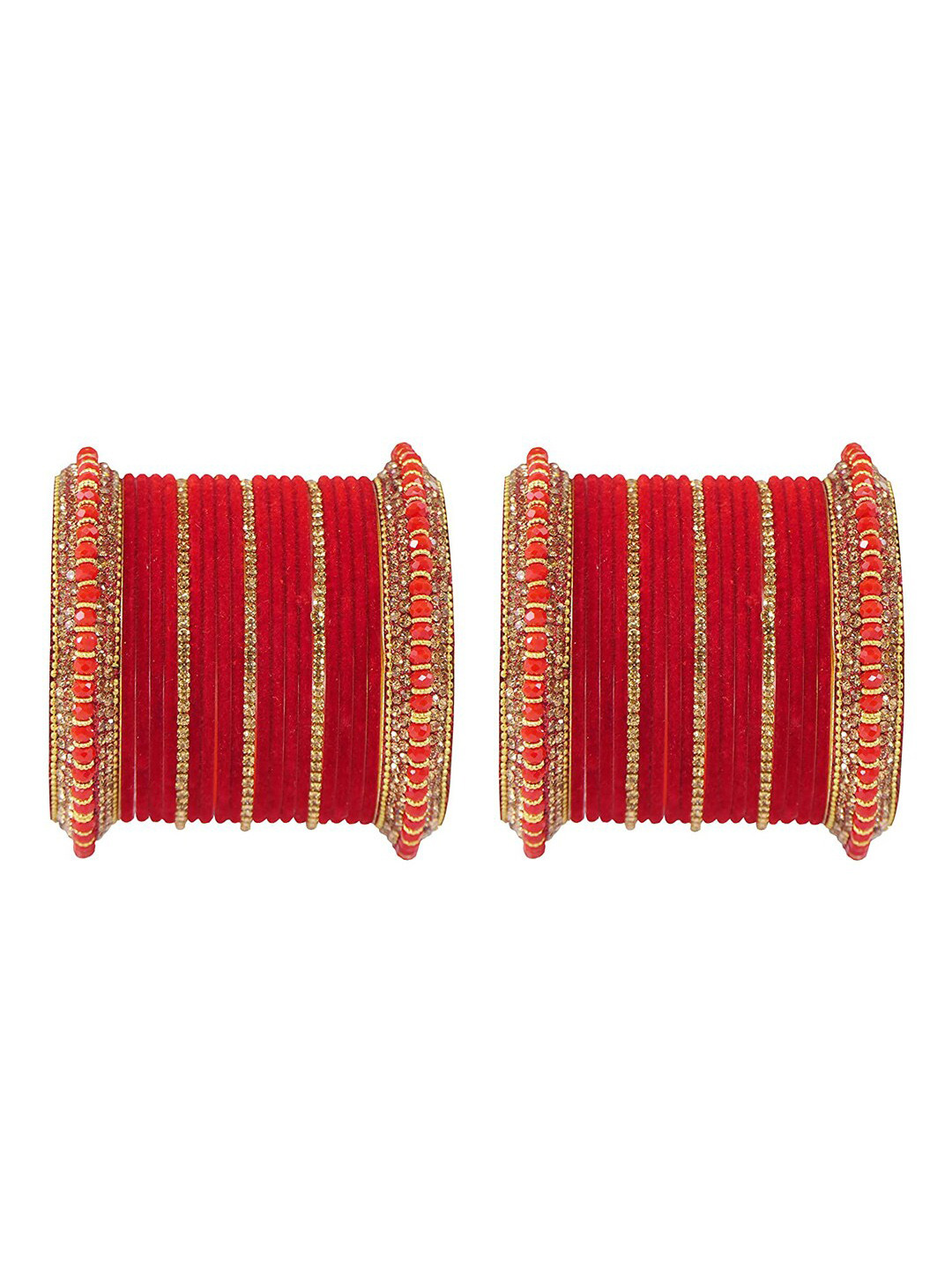 NMII Set of 42 CZ Stone-Studded Bangles Set