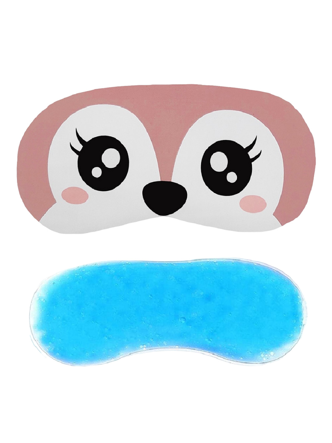 JENNA Graphic Printed Cute Puppy Sleeping Eye Shade Mask With Ice Gel
