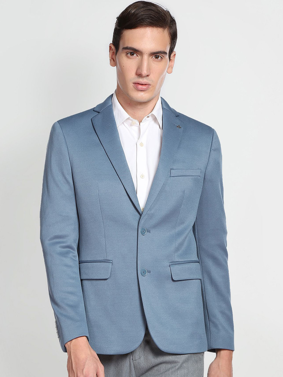 Arrow Men Slim-Fit Single-Breasted Knit Blazer