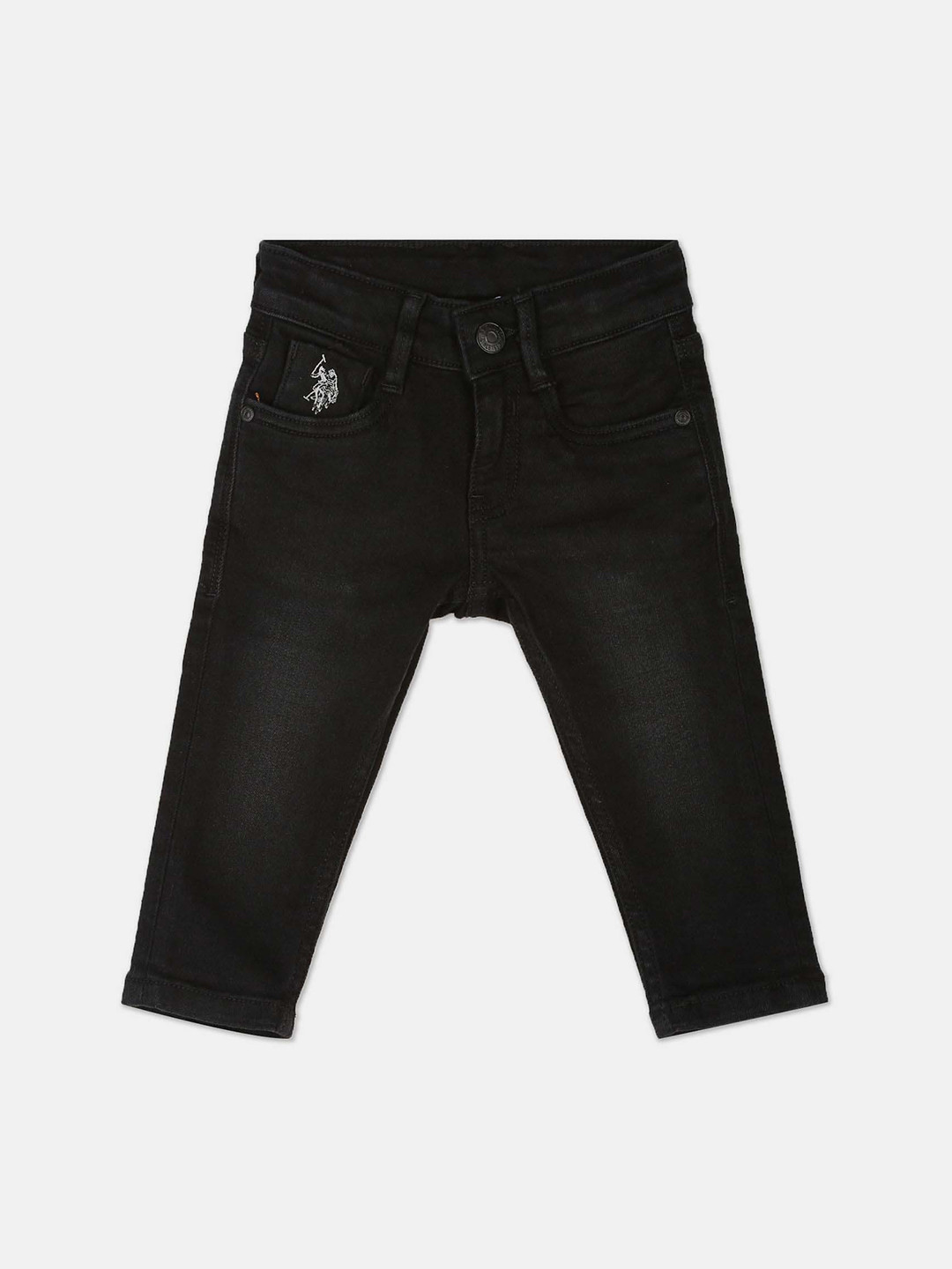 U.S. Polo Assn. Kids Girls Slim Fit Clean Look Jeans