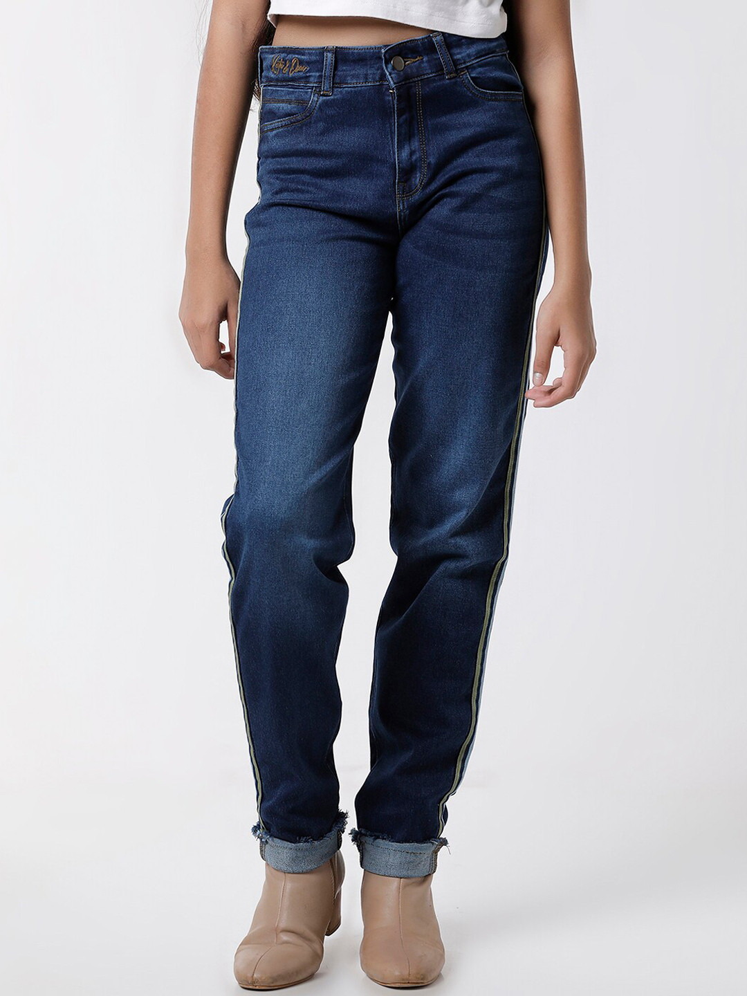 KATE & OSCAR Teens Girls Light Fade Cotton Jeans