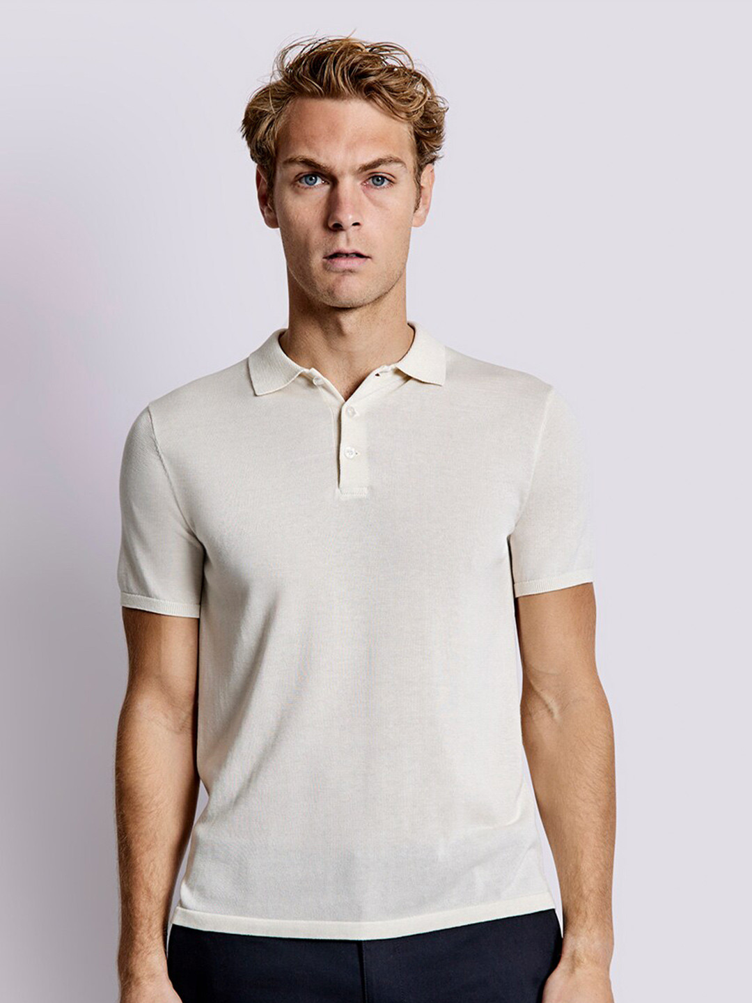 Bruun & Stengade Men Polo Collar T-Shirt