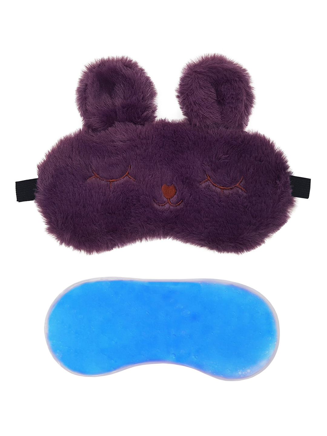 JENNA Fur Bunny Sleeping Eye Mask With Ice Gel