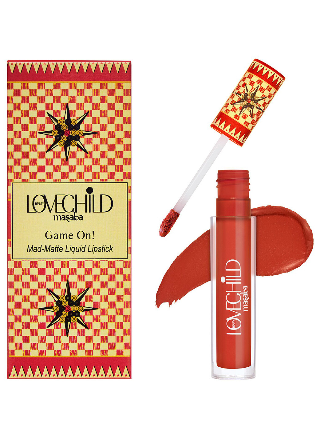 Lovechild Masaba Game On Mad-Matte Liquid Lipstick with Caffeine 5ml - Striker 04