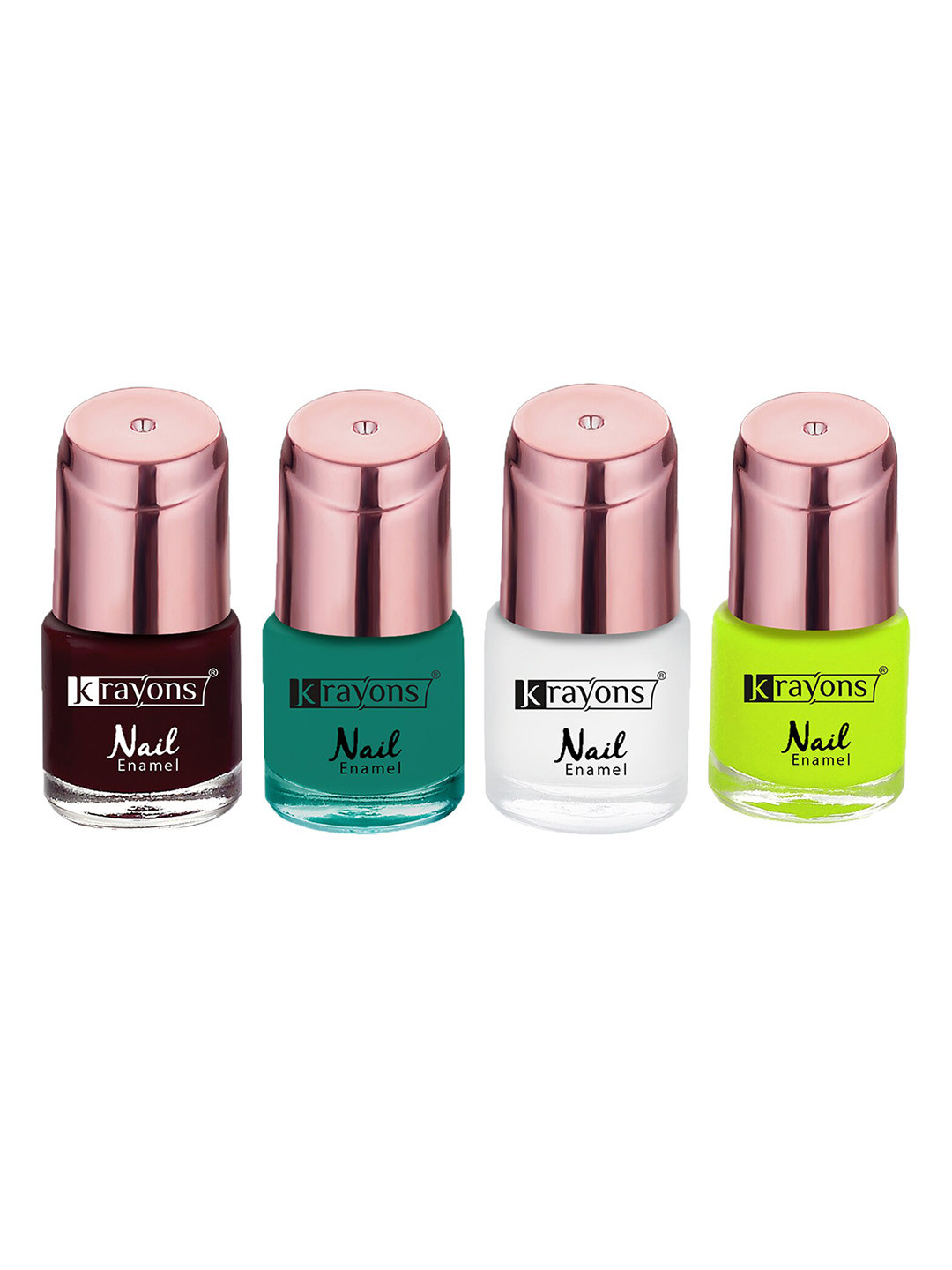krayons Set Of 4 Color Me Crazy Gel Long Lasting Nail Polish - 8ml Each