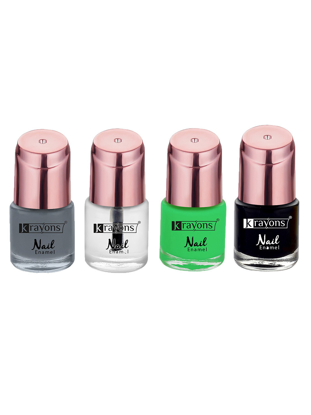 krayons Set Of 4 Color Me Crazy Gel Long Lasting Nail Polish - 8ml Each