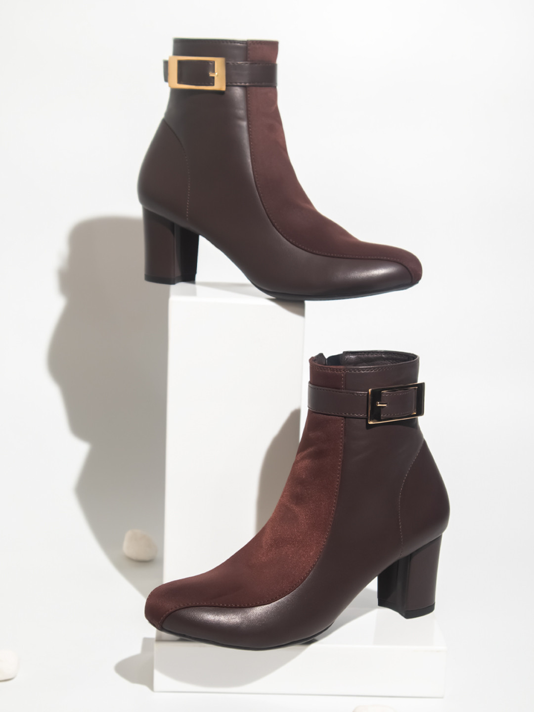 Inc 5 Block Heeled Regular Boots
