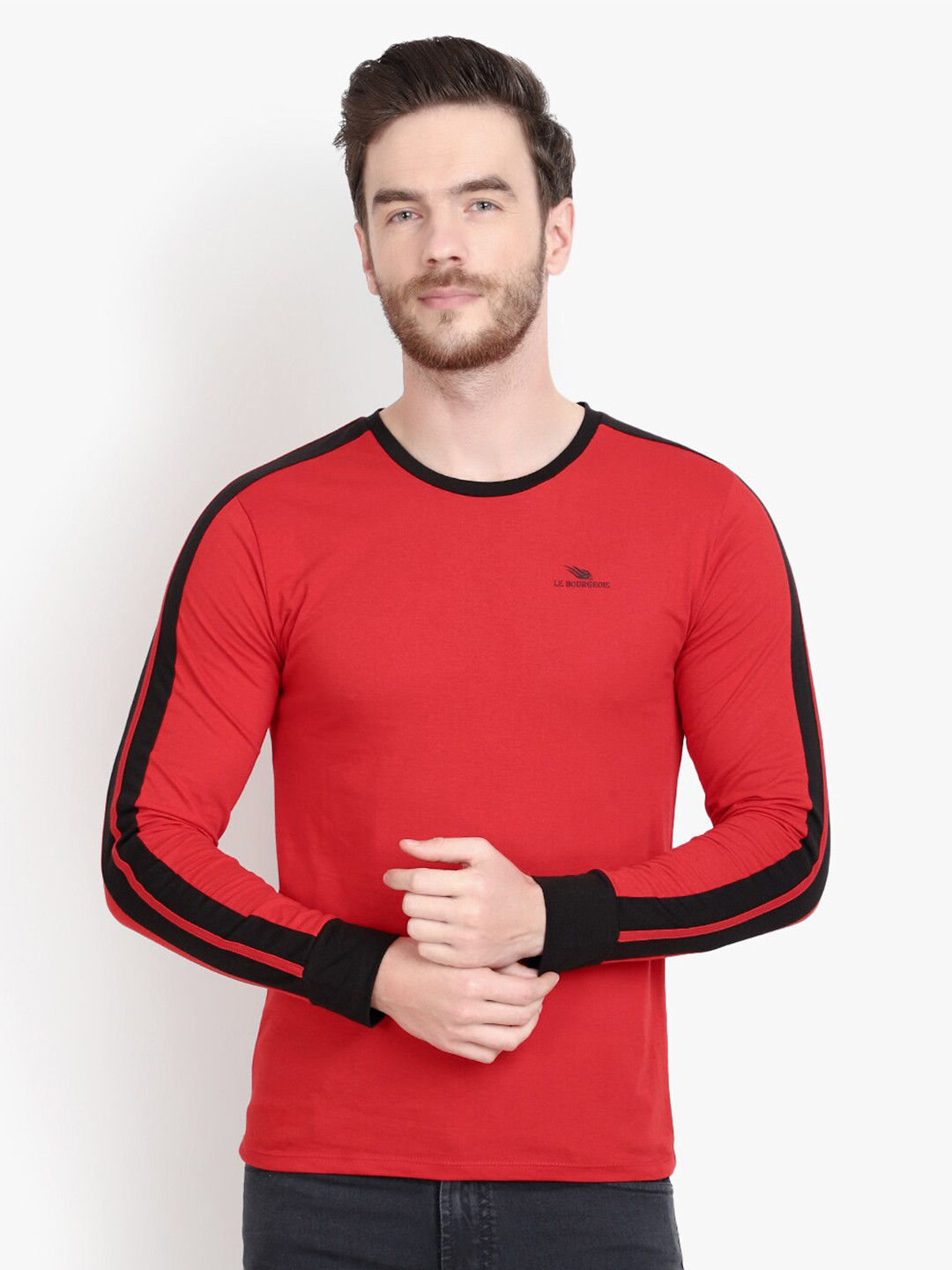 LE BOURGEOIS Round Neck Long Sleeves T-shirt